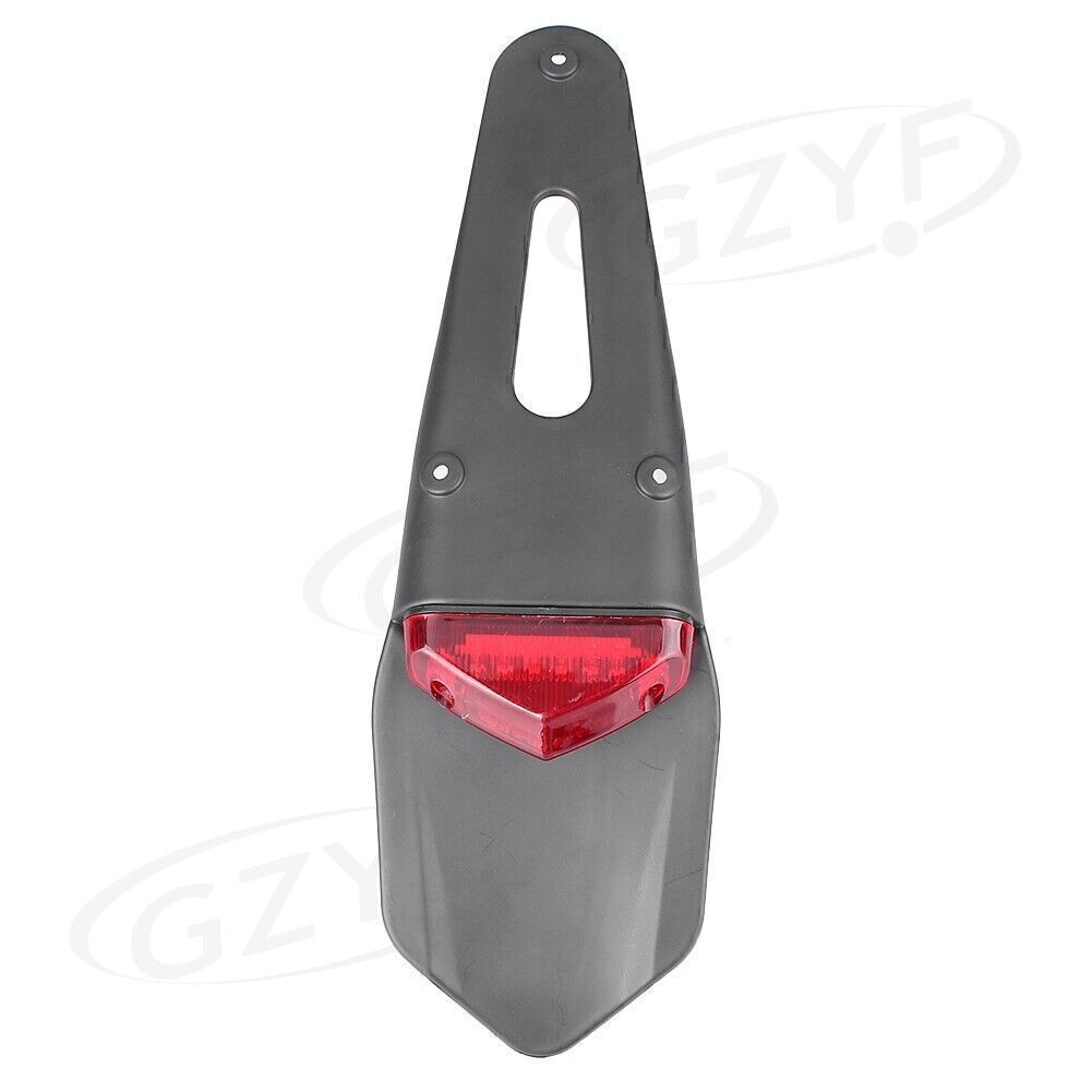 Rear Enduro Dirt Bike Rear LED Fender Brake Stop Lights Tail Lamp Red Motor New