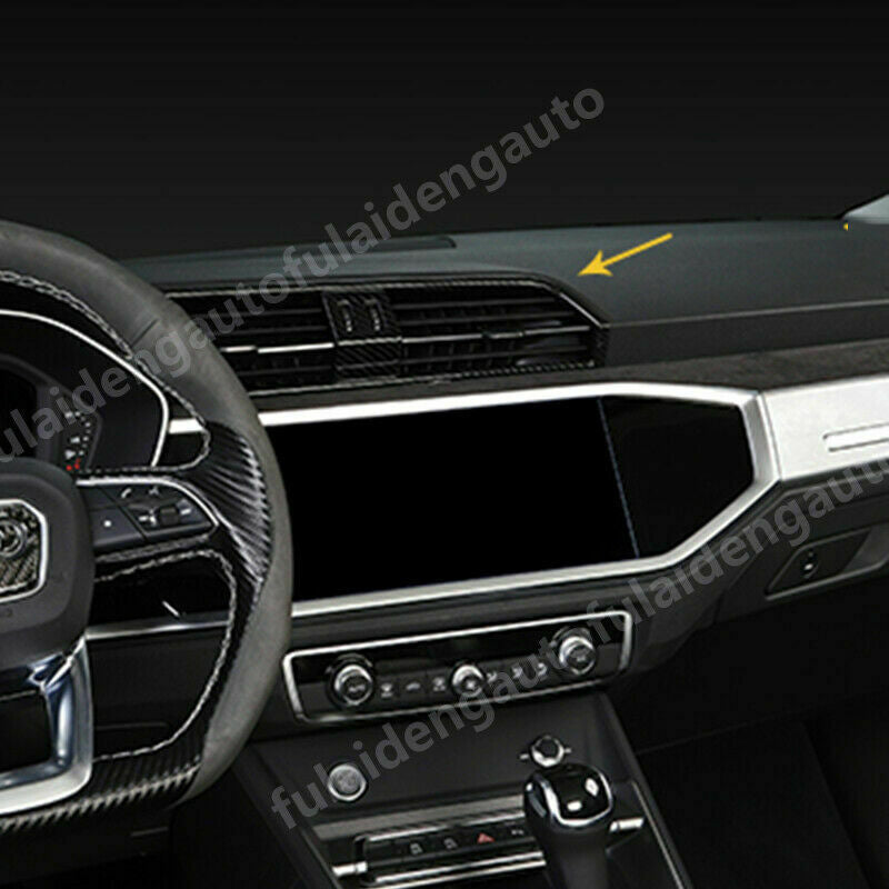 for Audi Q3 2019-2023 Carbon Fiber ABS Inner Central Outlet Air Vent Cover Trim