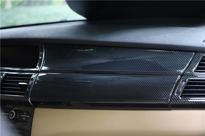 1P Inner Console for Co -Pilot Strip Cover Trim for BMW X5 2008-13 Carbon Fiber Look