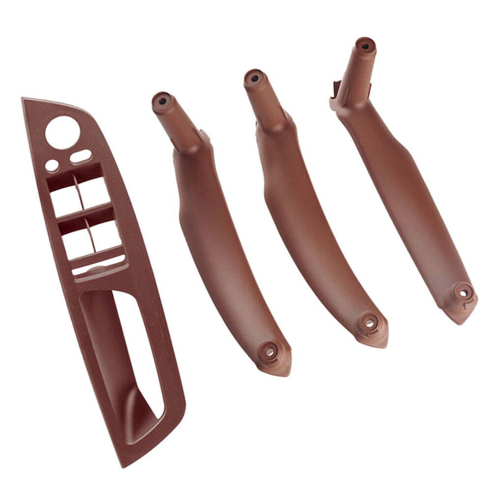 4x Inner Interior Door Pull Handle Trim Cover Fit for BMW X5 E70 X6 E71 E72 LHD