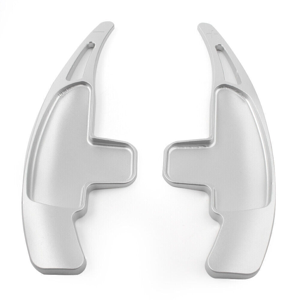 Silver Car Steering Wheel Shift Paddle Pad Fit for Benz W176 CLA45 SL CLS 63 E63 GLA
