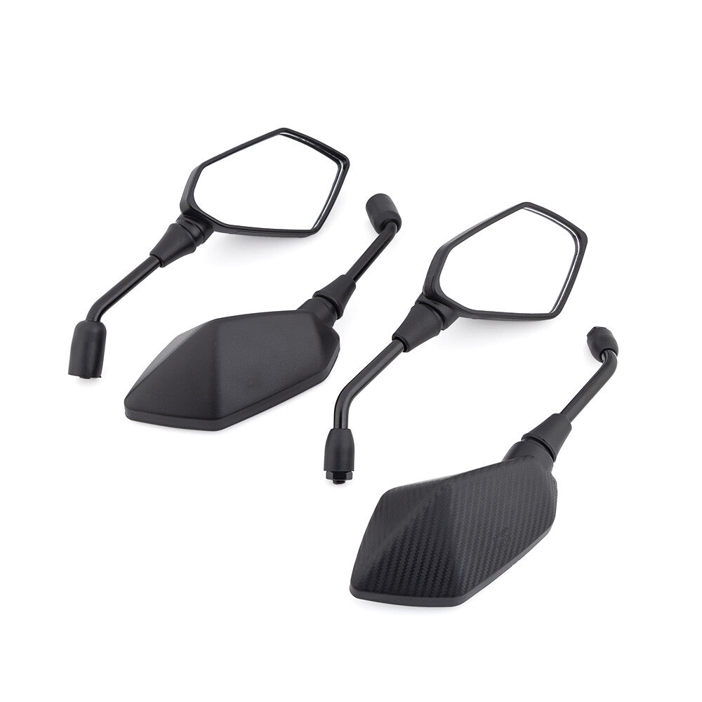 Motorcycle 8mm 10mm Clockwise Electromobile Side Convex Mirror Rearview Mirrors Q