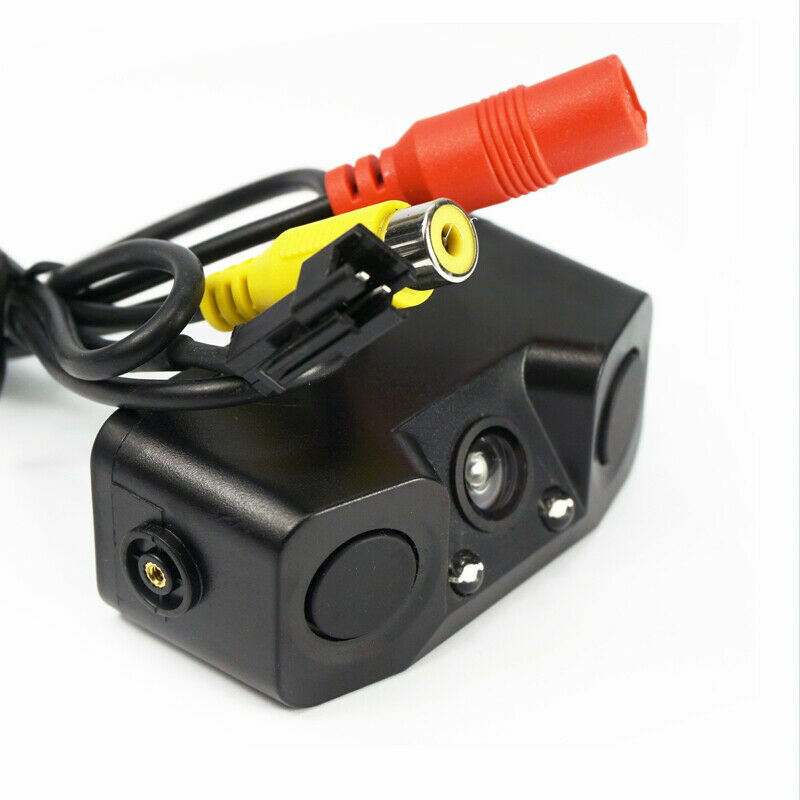 3in1 Universal Car for SUV Parking Reversing Radar Sensors Rear View Backup Camera Q