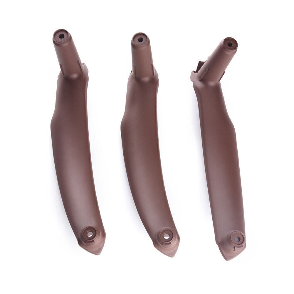 Car Interior Inner Door Panel Handle Pull Trim Cover LR for BMW E70 X5 Wine Red