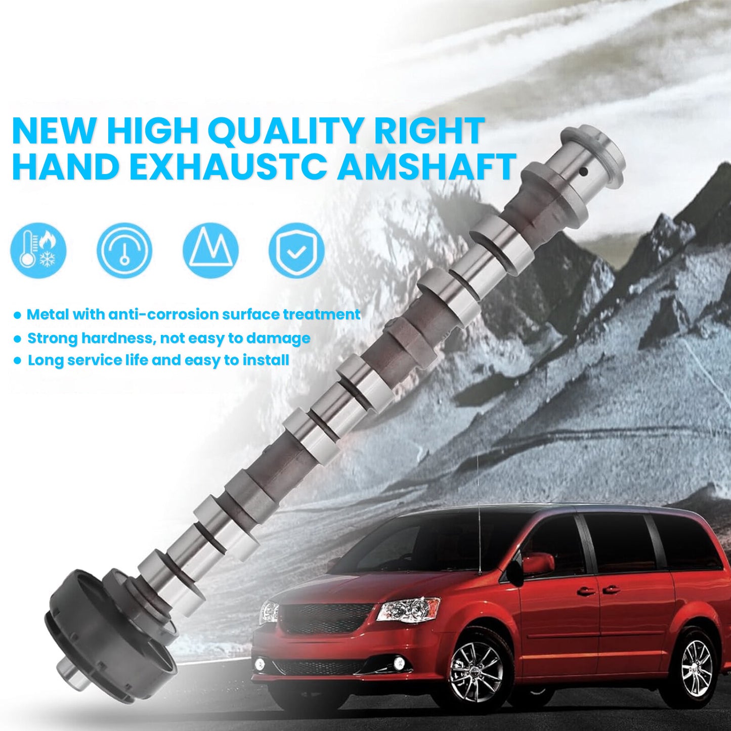 Engine Camshaft Exhaust Right Side For 2016-24 for Chrysler for Dodge for Jeep for Ram 5048030AA