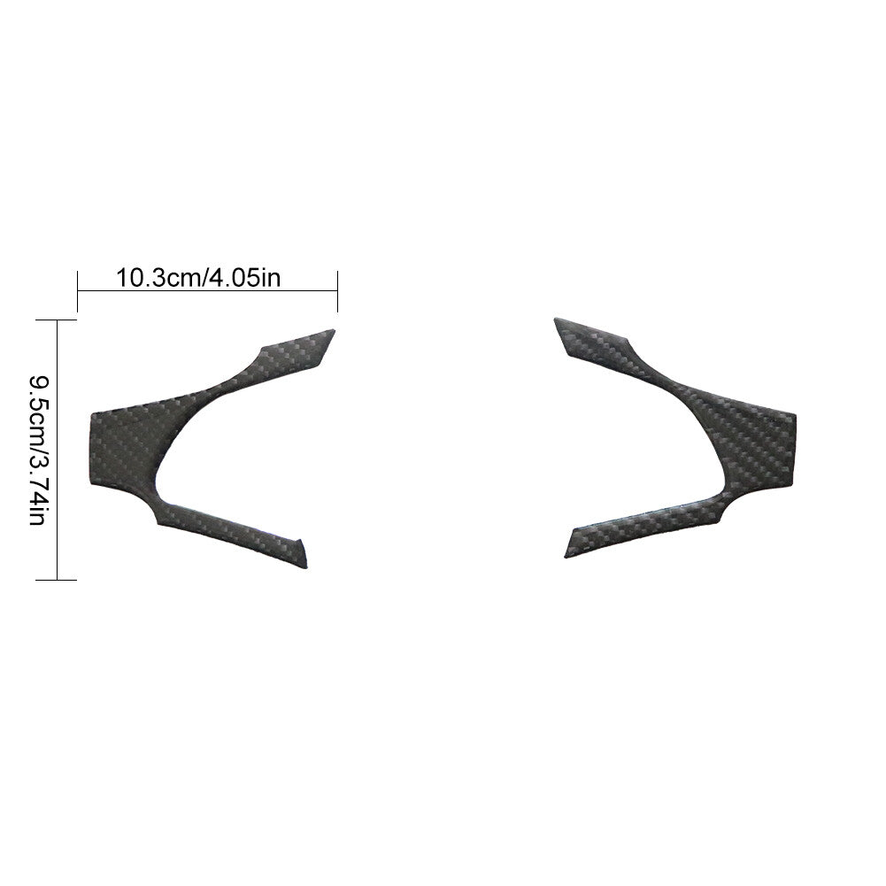 Carbon fiber steering wheel sticker interior protective cover decoration suitable for BMW Z4 2003 - 2010