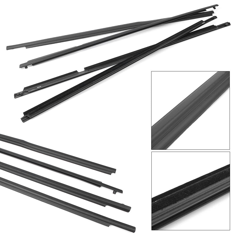 4X Weatherstrip Window Moulding Trim Seal Belt for Toyota for Corolla 2009-2012
