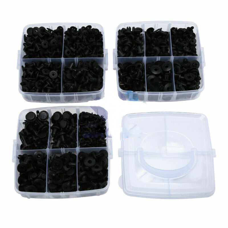 750Pcs/set Car Retainer Clips Auto Fastener Rivet Trim Clips Pin Kit Bumper Push