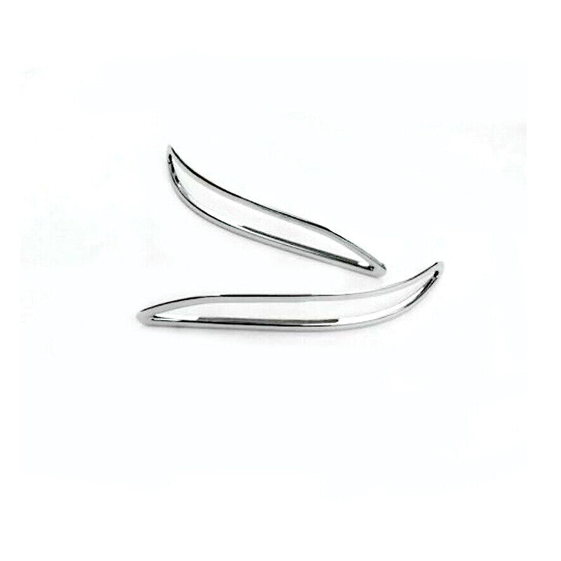 1 Pair ABS Chrome Rear Reflector Lamp Trim Cover for Chevrolet Equinox 2018-2020