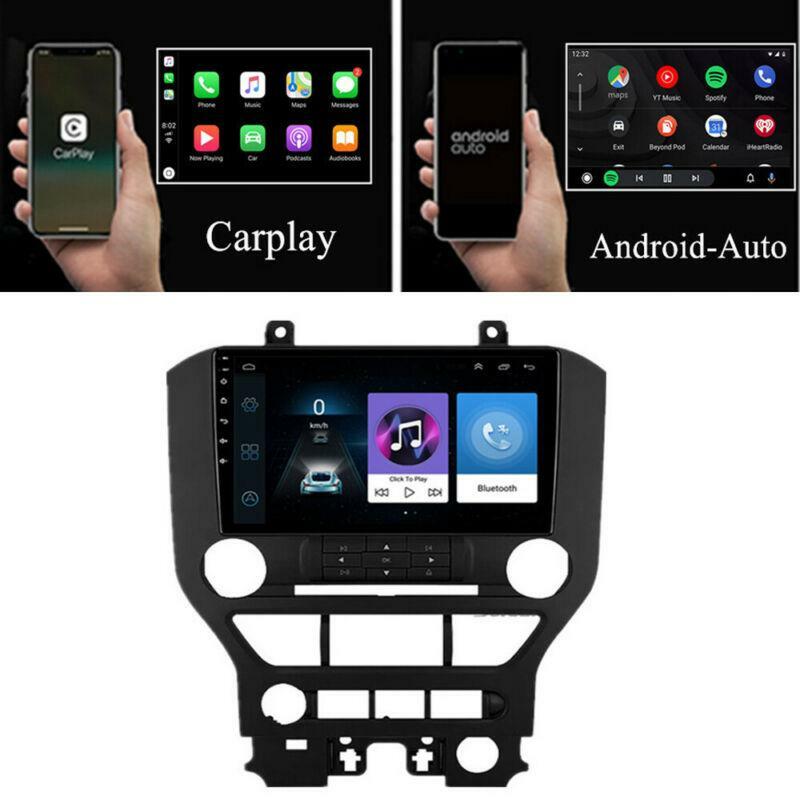 Compatible with for Mustang F1 models 2015-2021: 9-inch Android 10.1 stereo radio with GPS and CarPlay. n