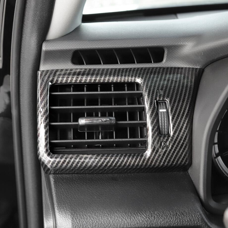 Accessories: Carbon fiber automotive side vent socket cover trim for Toyota 4Runner 10-23