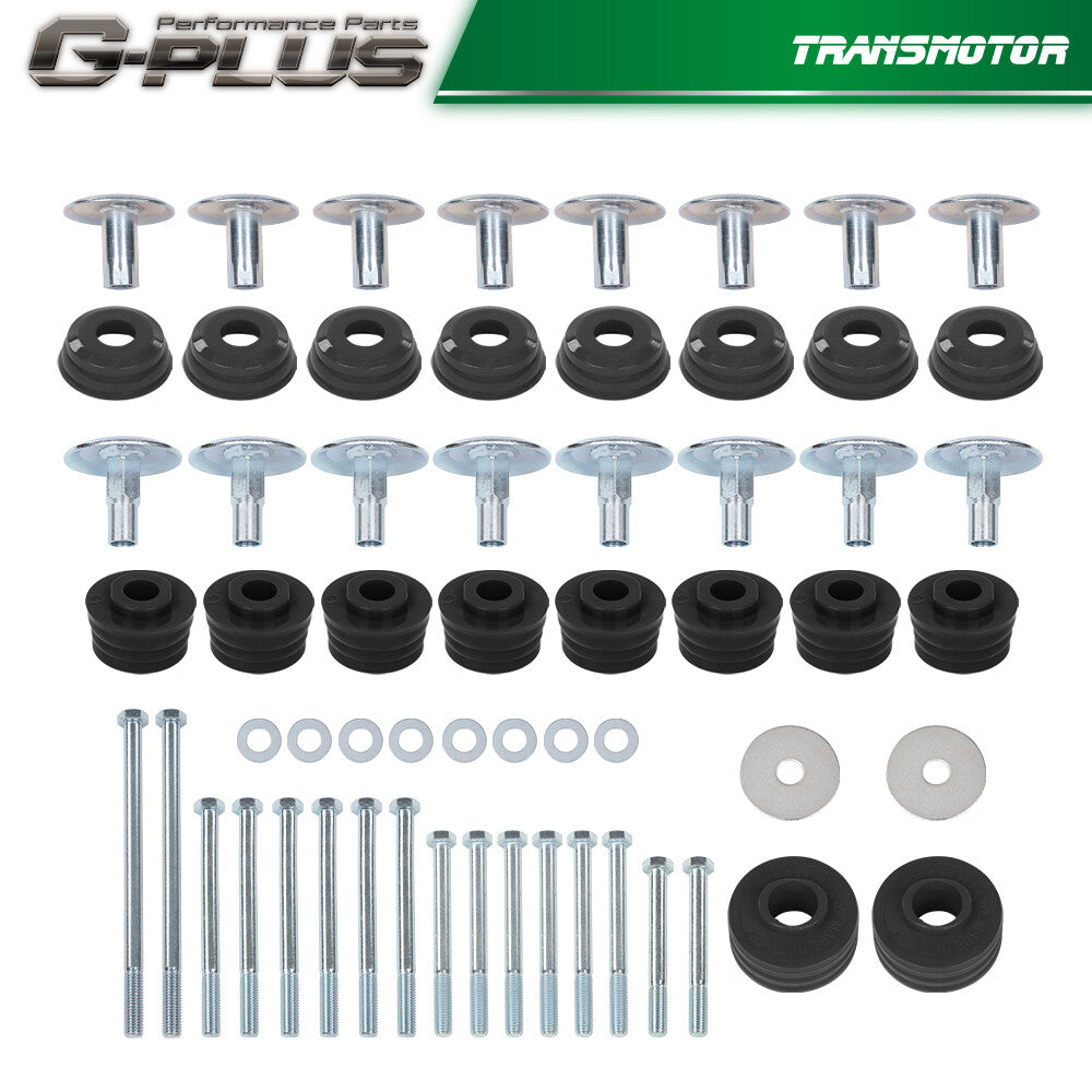 Fits 08-16 for F250 F350 Super Duty 2/4WD Black Body Cab Mount Bushing Kit - v