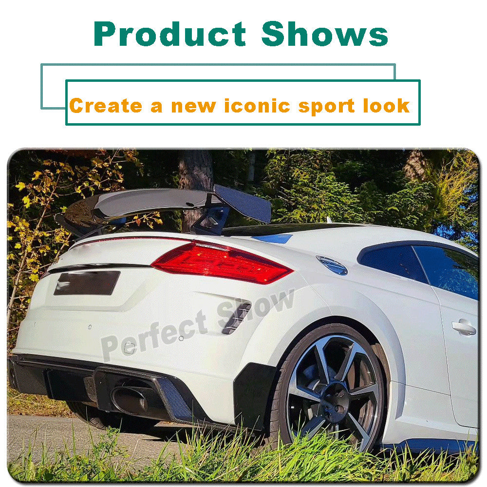 Fit for Audi TTRS TTS TT SLINE MK3 8S 16-19 Rear Bumper Splitters Canards Carbon