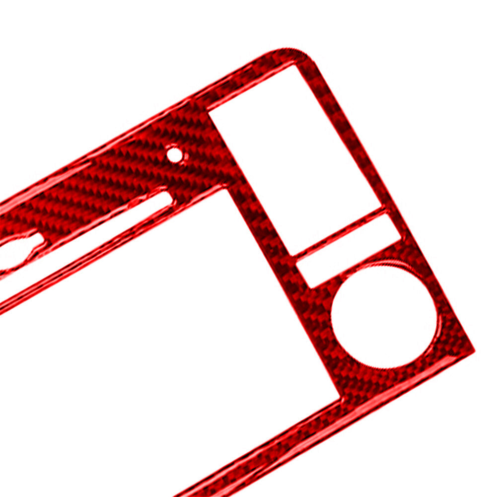 Red Carbon Fiber Light Switch Control Panel Trim Cover For F150 2004-2008 v