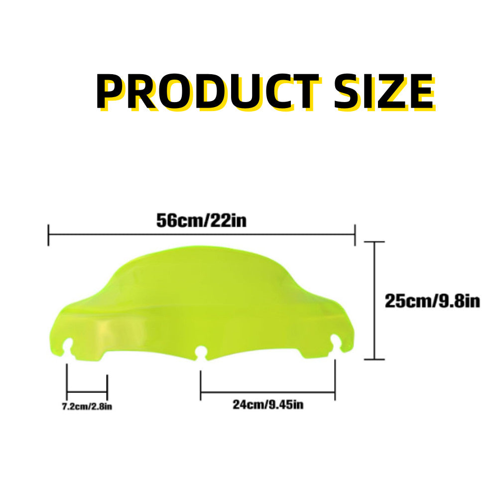 9-inch wave-patterned green windshield suitable for Harley Touring Electra Glide 2014-2023. n