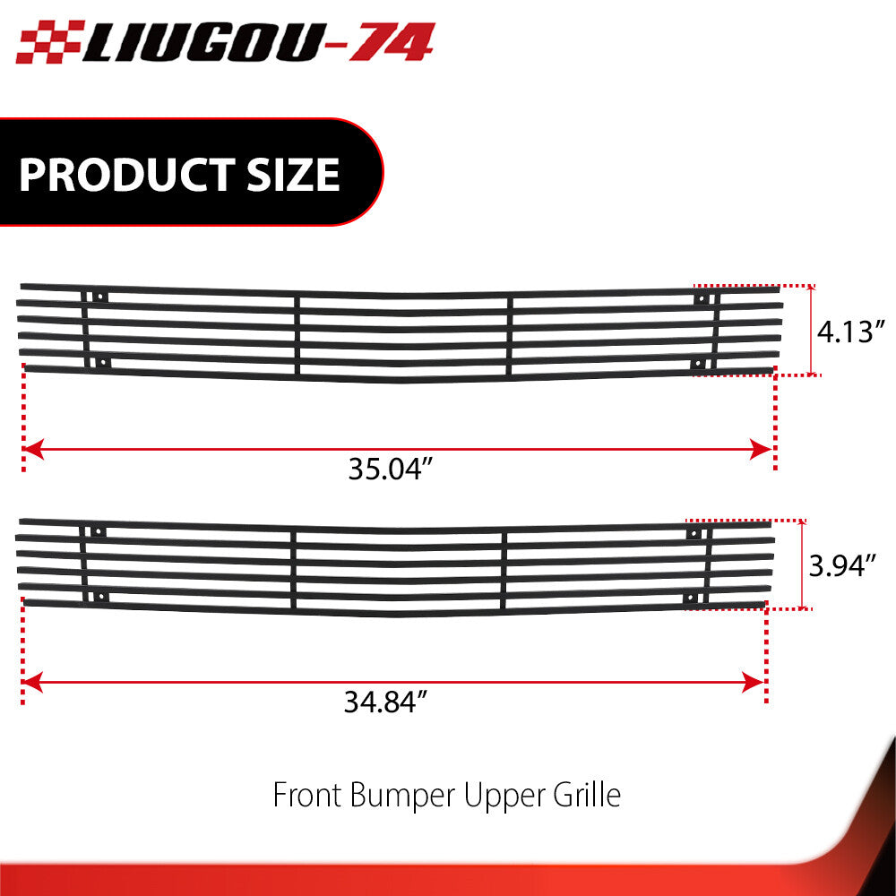 Fits 94-99 for Blazer/c/k Pickup/Suburban/Tahoe Black Billet Grille Insert - v