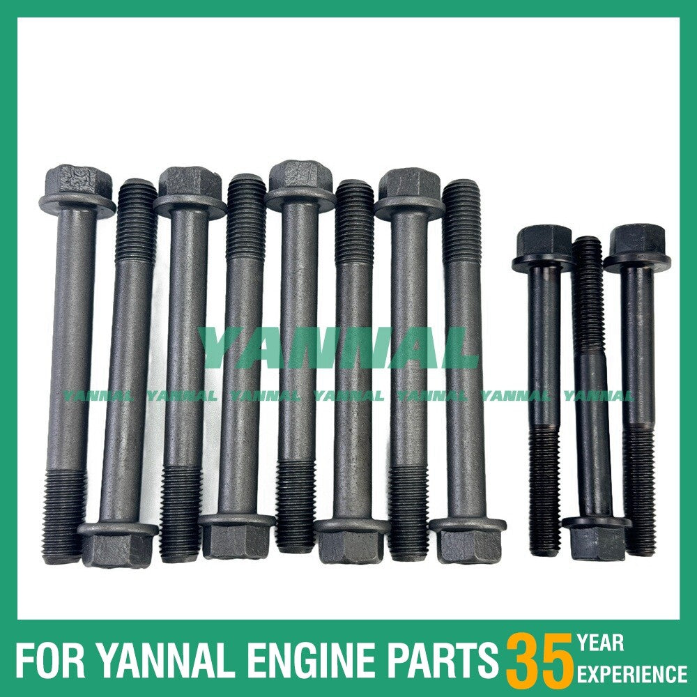 Replacement cylinder head bolts compatible with L3E engine diesel parts -