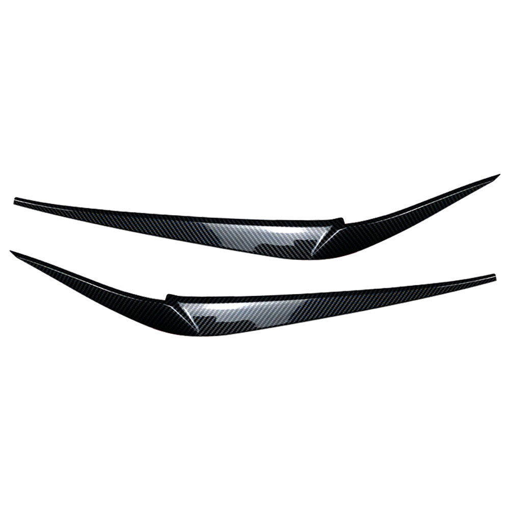 Headlight Eyebrow Eyelid Cover Trim for BMW X3 X4 G01 G02 2018-2021 Carbon Look