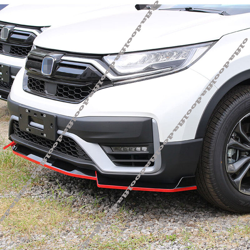 for Honda CR-V 2020-22 Black Car Front Bumper Lip Splitter Spoiler Protect Cover