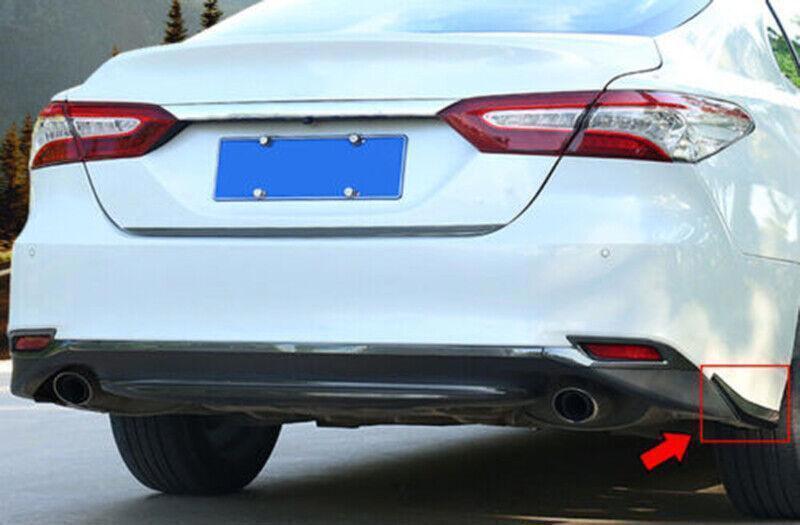 for Toyota for Camry 18-23 Carbon Look Rear Splitter Bumper Diffuser Lip Guard Trim