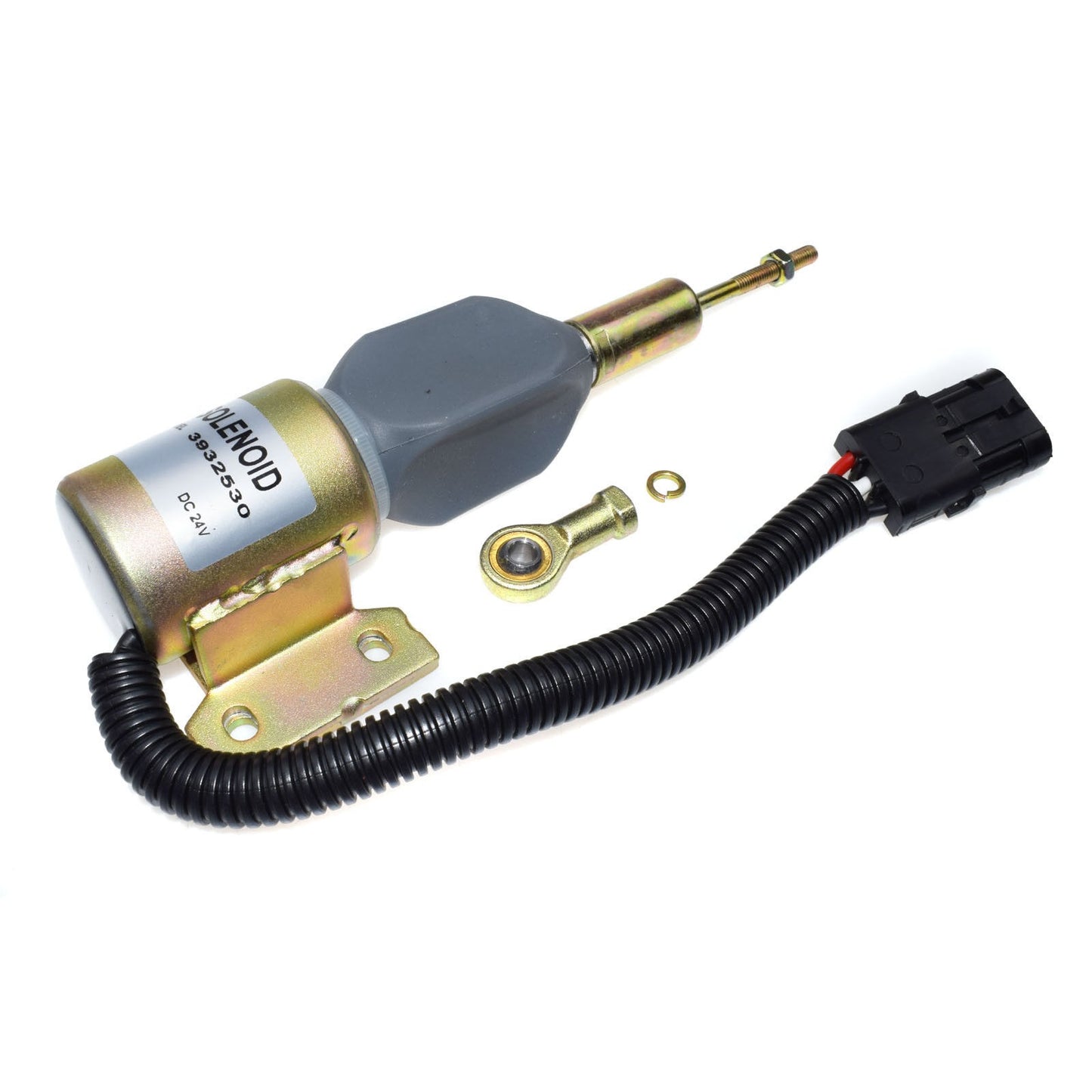 Diesel Engine Shut Off Solenoid 3932530 SA475624 for 5.9L 6BT Excavator