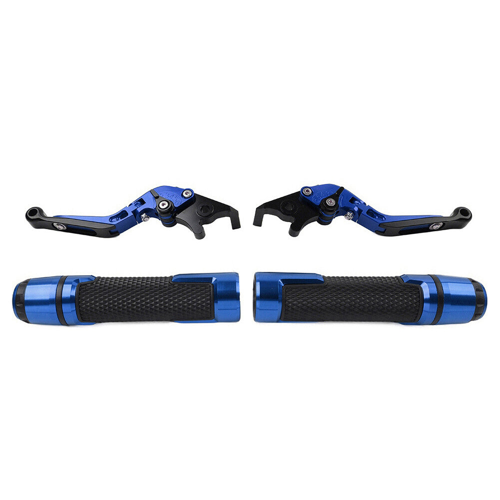 Set Folding Extendable Brake Clutch Lever Handlebar Grip FIT for Kawasaki