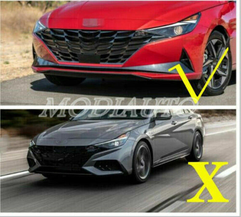 Chrome Front bumper Fog Lamp Light Cover Decor Trim for Hyundai for Elantra 2021-22