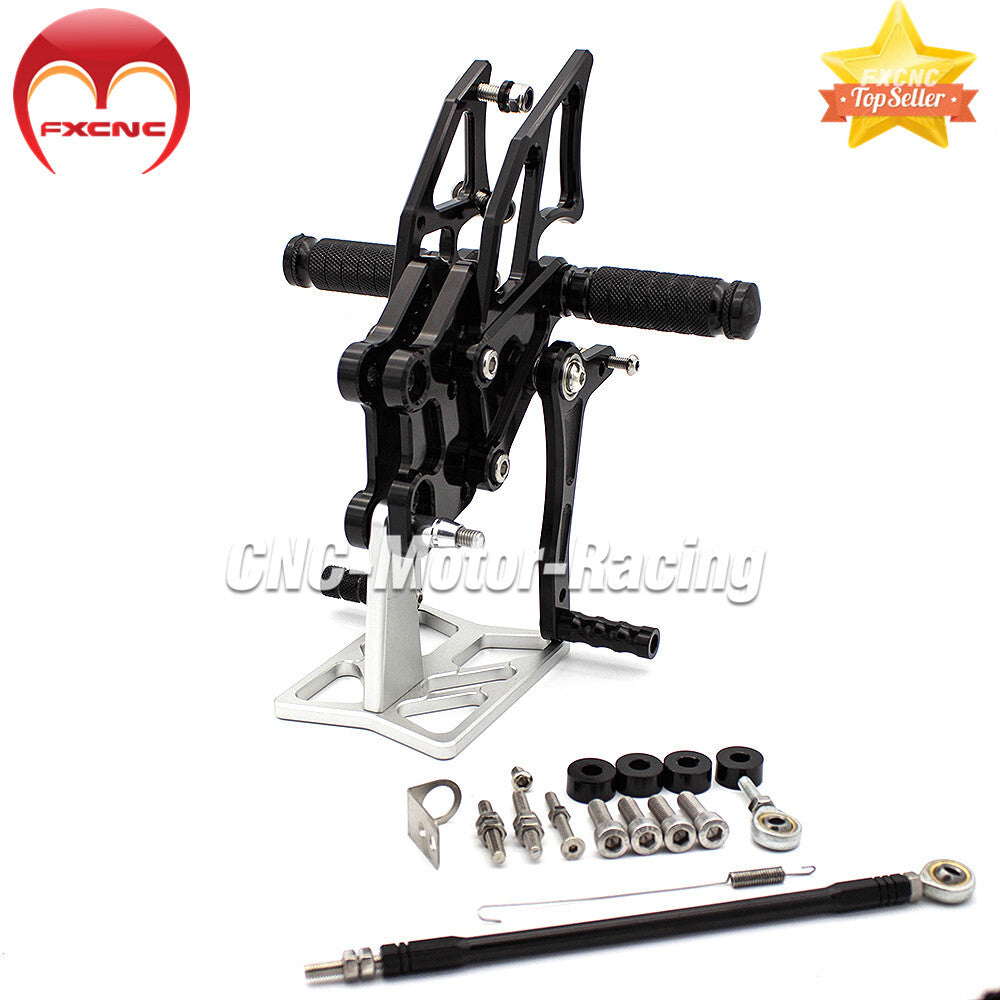 CNC foot spike, gear, and foot pedal set suitable for Kawasaki 300 250 2013 - 2017