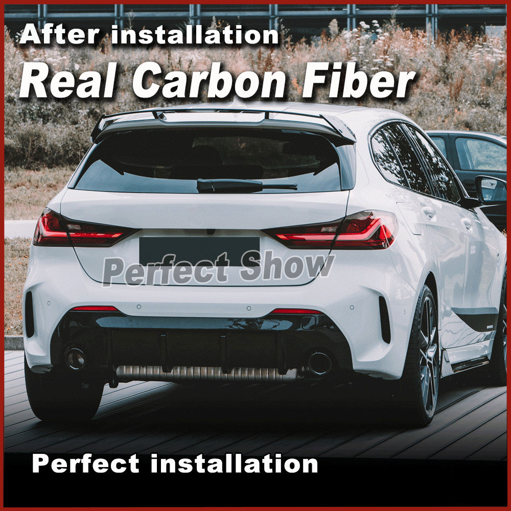 for BMW 1 Series F40 118i M135i Hatchback REAL CARBON Rear Bumper Diffuser Lip