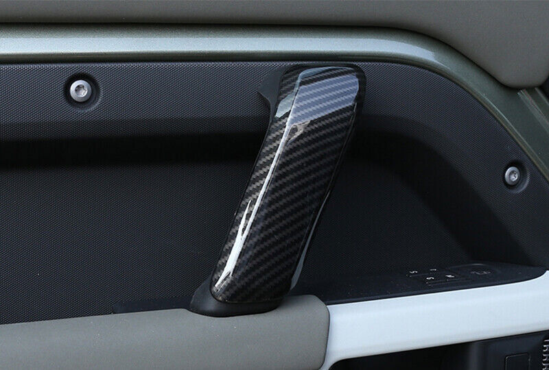 for Land Rover for Defender 110 2020-2024 Carbon ABS Interior Door Handle Replace n