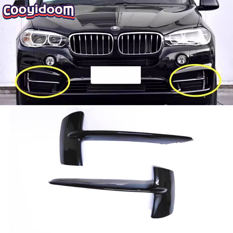 2 new for BMW X5 F15 Front Bumper with Pure Black Premium Chrome Grille 7325395