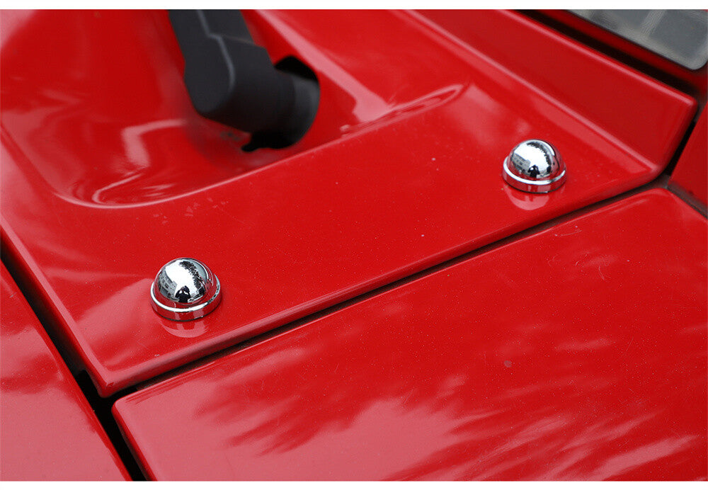 4¡ÁChrome ABS Front Hood Hinge Screw Protection Trim for Jeep for Wrangler JK 2007-17