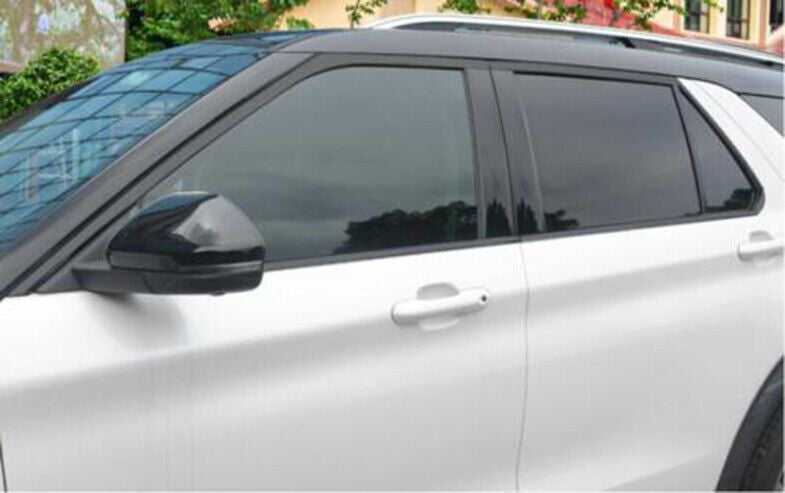 for Ford Explorer 20-22 Black steel Full Window Strip frame Sill Cover Trim 10Pc