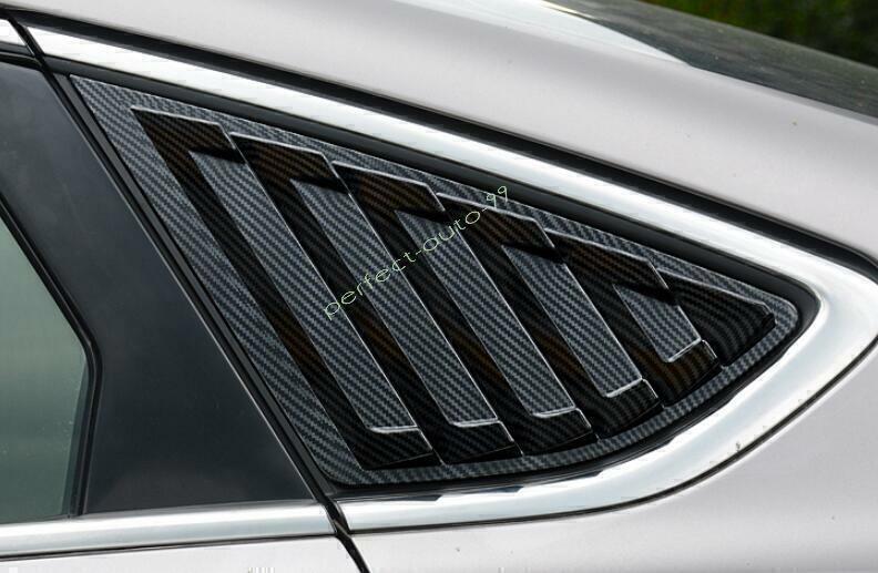 for Ford Mondeo/Fusion 13-20 ABS Carbon Fiber Side Window Louver Shutter Trim 2X