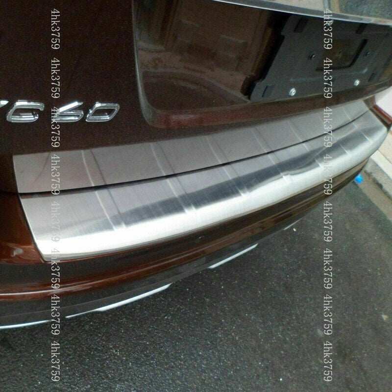 for volvo XC60 2014-2017 Inner+Outer Rear Bumper Protector Sill plate Cover 2Pcs