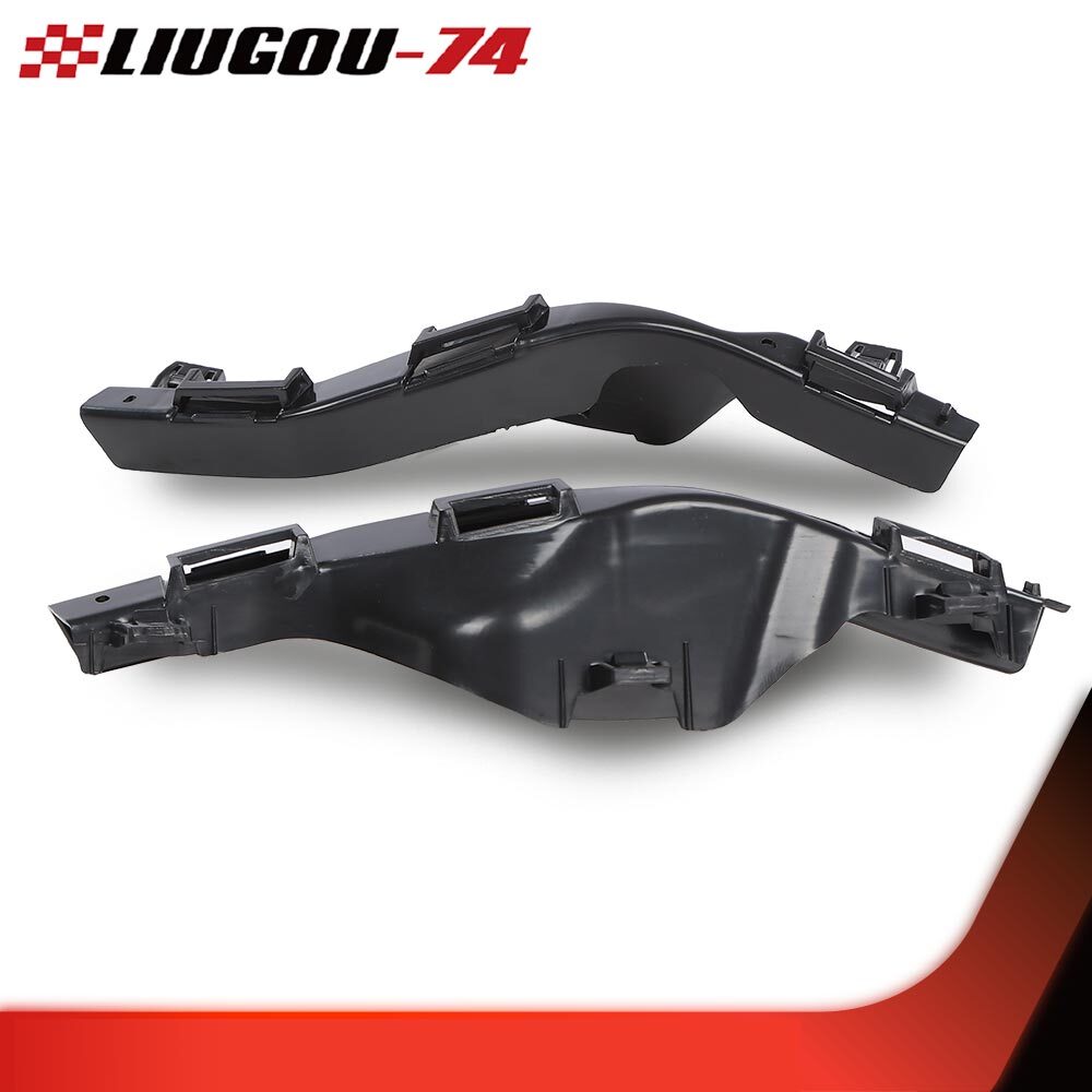 Fits 2008 - 2012 for Escape Front Bumper Bracket 2 Piece Set Left and Right Black - v
