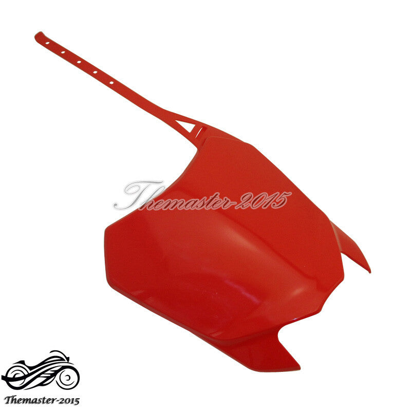 Red Front Number Plate for Honda CRF110F 2013-2017 CRF125F 2014-2017 Q