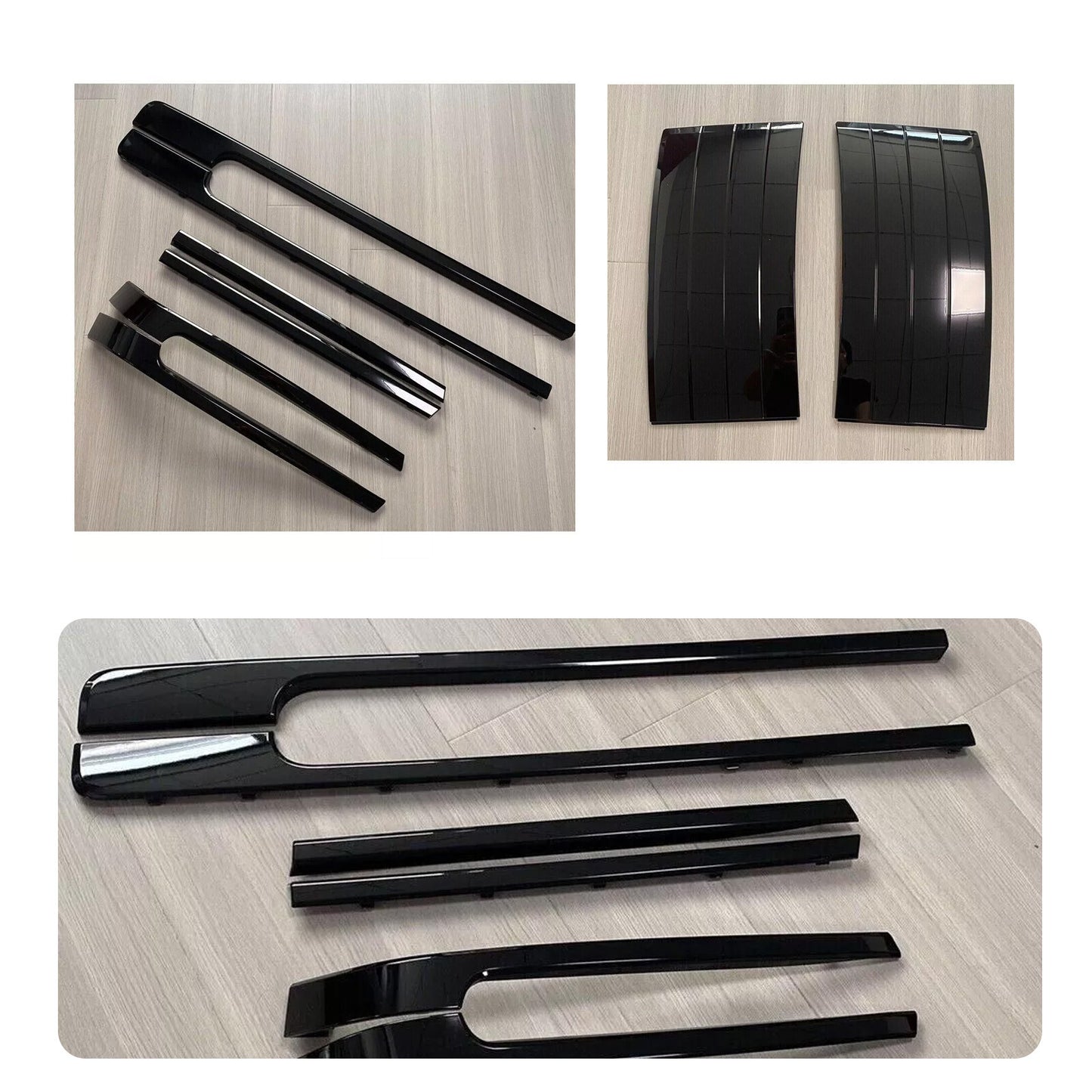 Black Door Side Body Fender Vent Trim Strip Kit Fit for Range Rover L405 2018-22