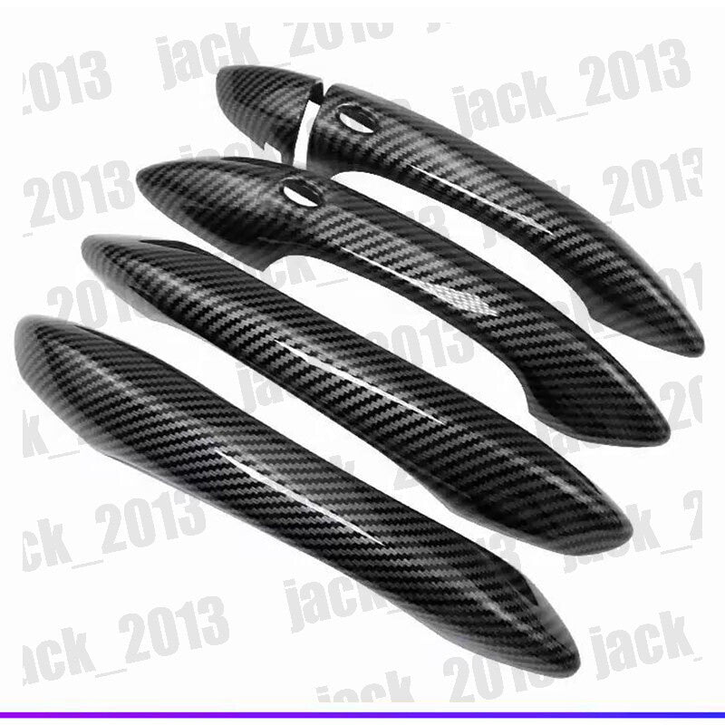 for Hyundai for Tucson 2022-2024 Side Door Handle Cover Carbon Fiber for Smart Holes 5pc