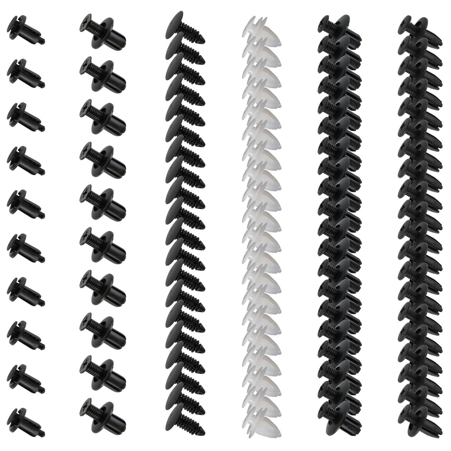 100x Car Body Plastic Trim Retainer Fastener Clips Push Pin Fender Bumper Tool