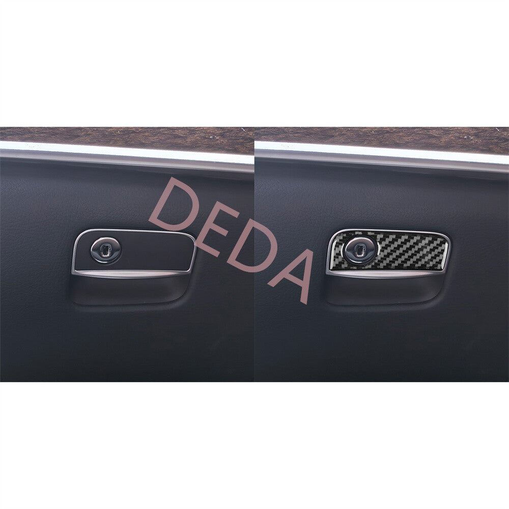for Benz S Class W222 13-20RHD Copilot Glove Box Handle Switch Trim Carbon Fiber