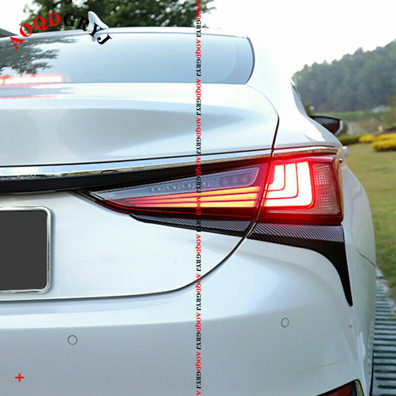 for Lexus ES300H 250 350 2019-22 carbon fiber Rear Tail Light Lamp Moulding Trim