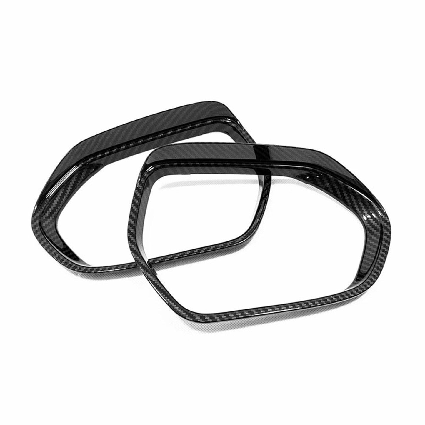 2Pcs For 2018-2021 for Toyota for Camry Carbon Fiber Side Mirror Rain Eyebrow Cover Trim