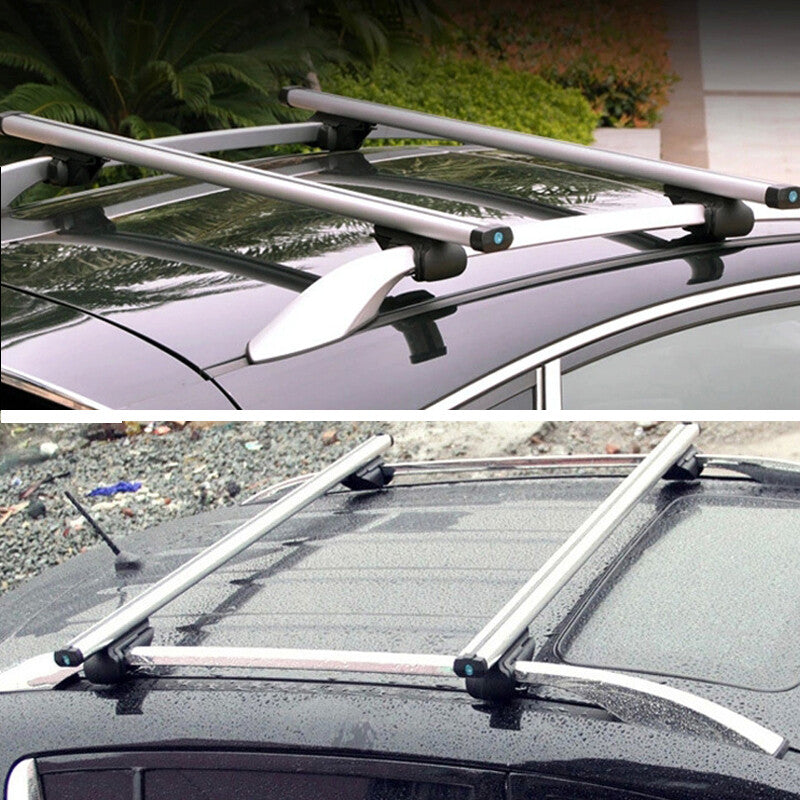 SUV Aluminum 48 Crossbar Top Luggage Adjustable Roof Rack Cargo Rail 175 lbs - n