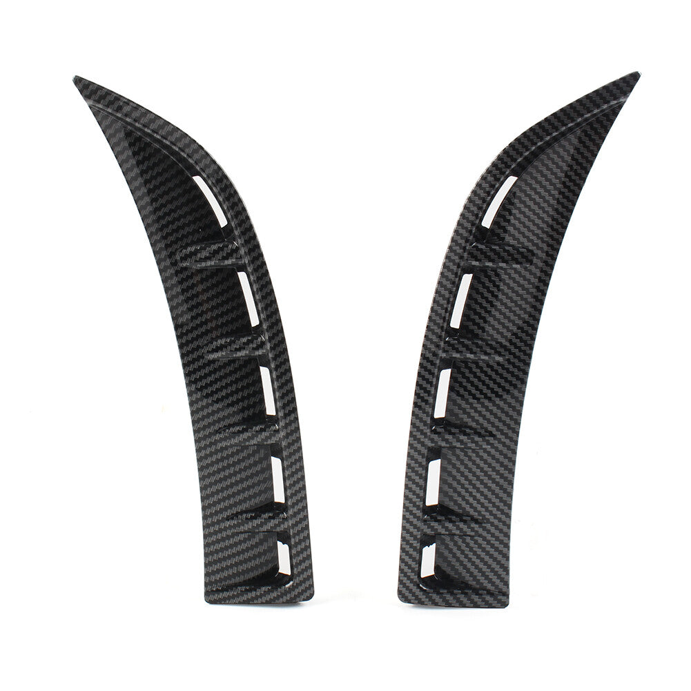 2x Carbon Look Front wheel Bumper Vent Hood Fender for Mercedes-Benz CLA C118
