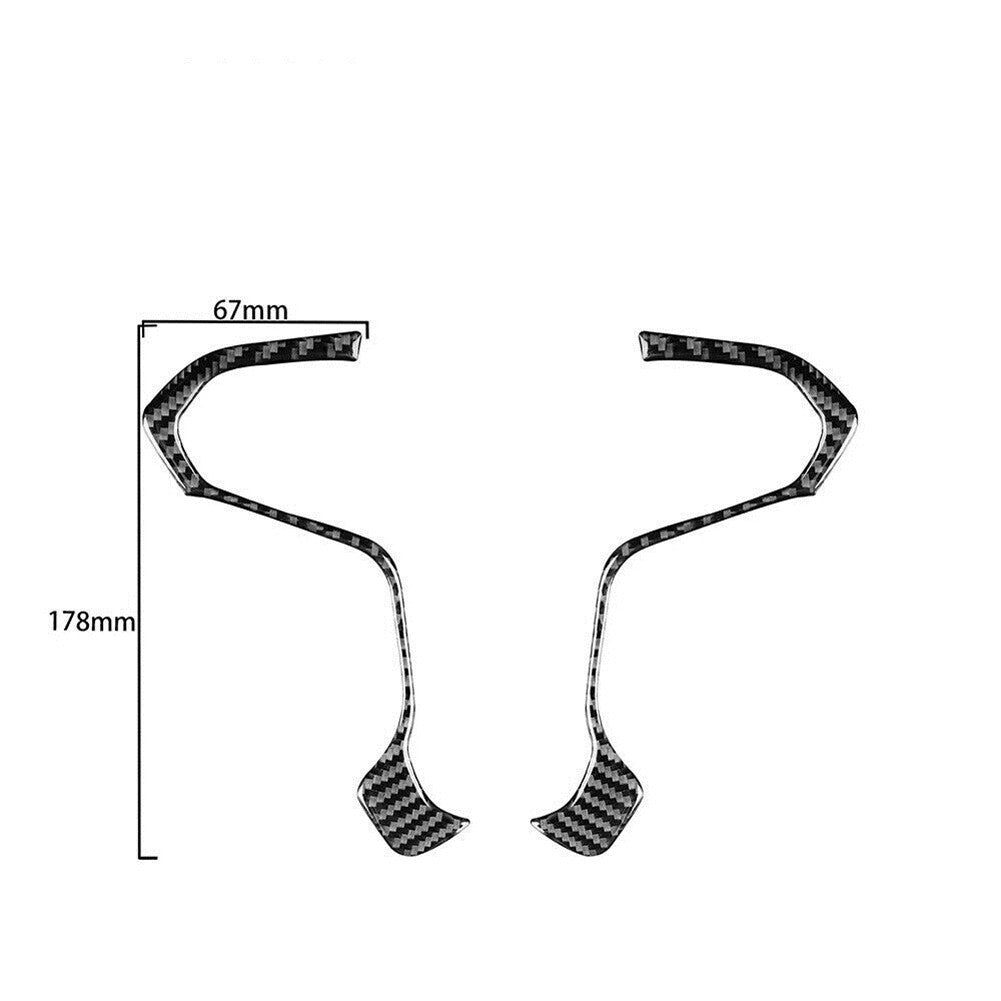Carbon Fiber Interior Rear Air Vent Outlet Cover Trim For FX4 2004-08 v