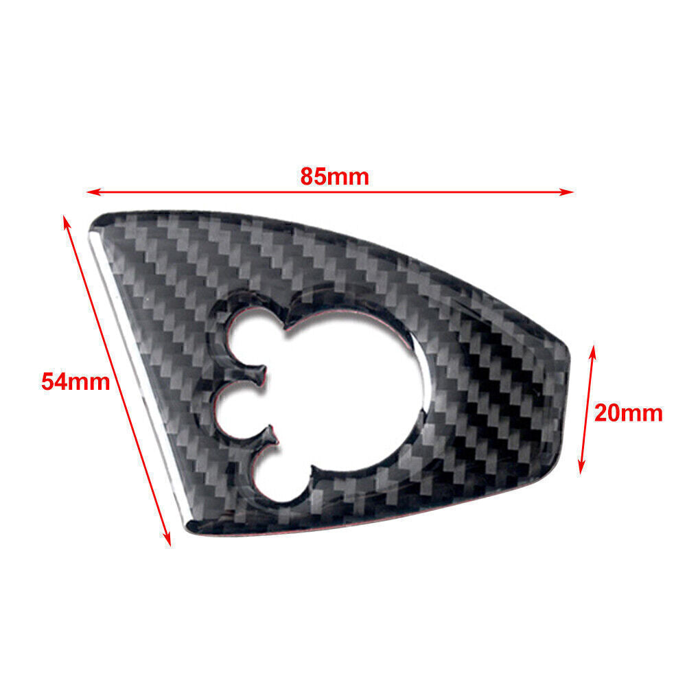 Car Interior Door Lock Button Cover Trim Fit for Audi TT TTRS 2008-2014 Carbon Fiber