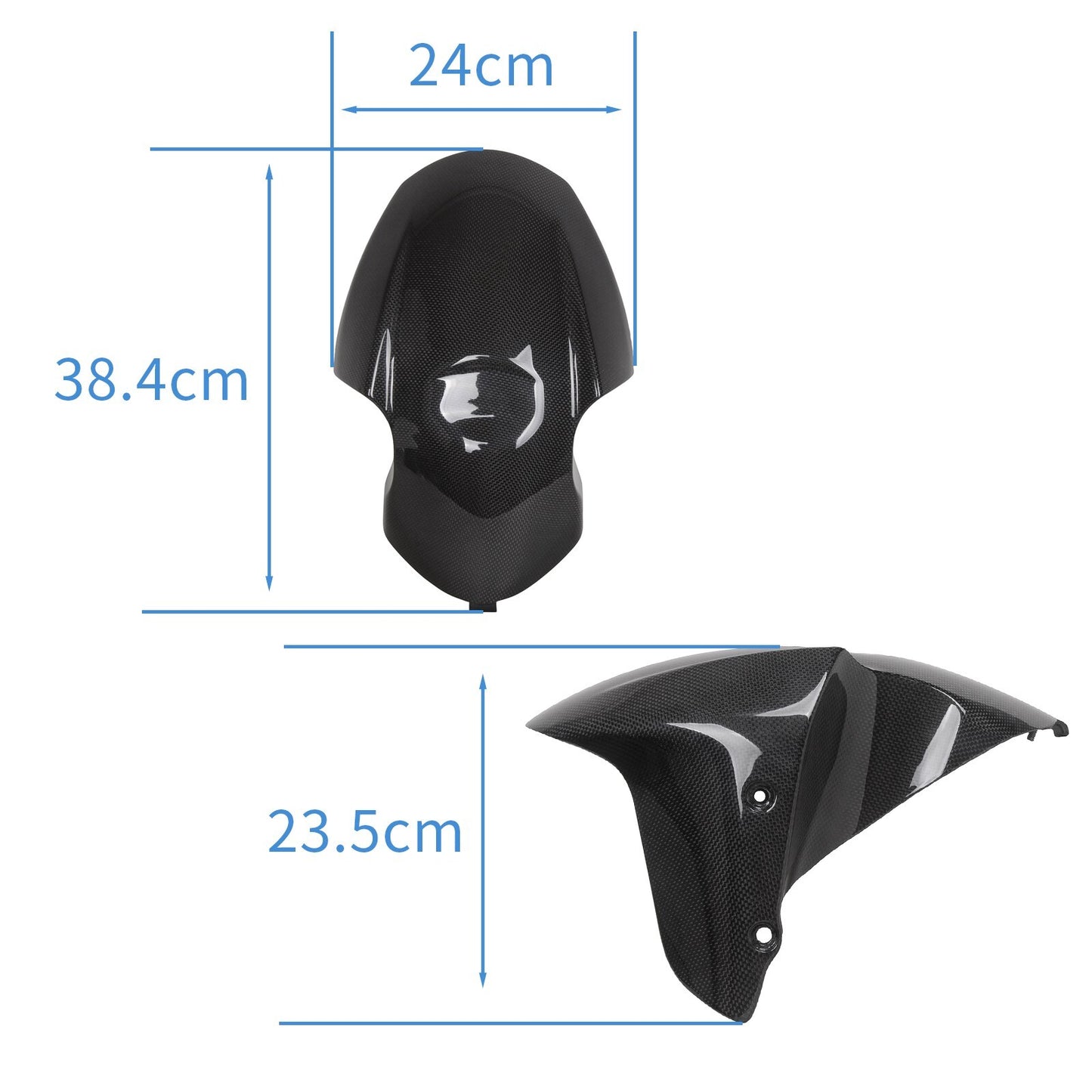 for Ducati Diavel V4 23+ 100% Carbon Fiber Front Fender Cover Mudguard Gloss Q