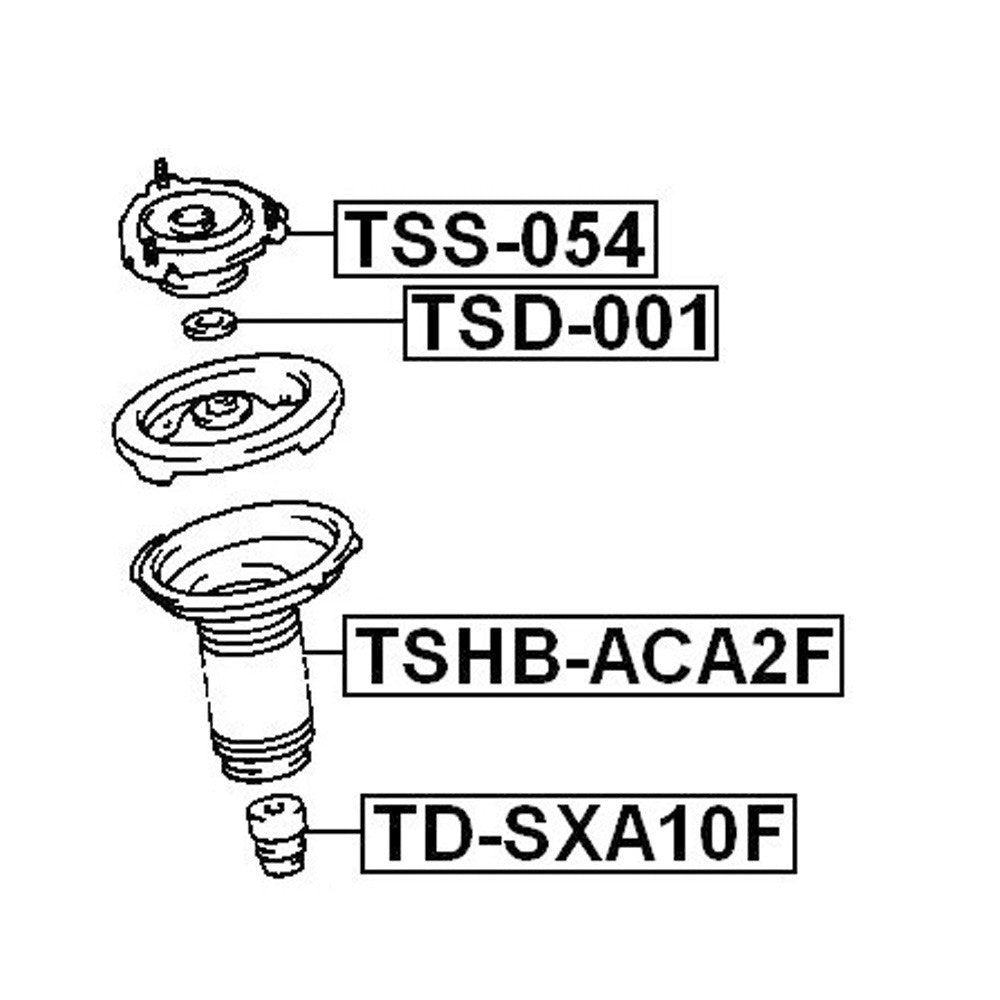 TSS-054 Front Shock Absorber Support for 1993-00 RAV4 SXA1# 48609-42010- n