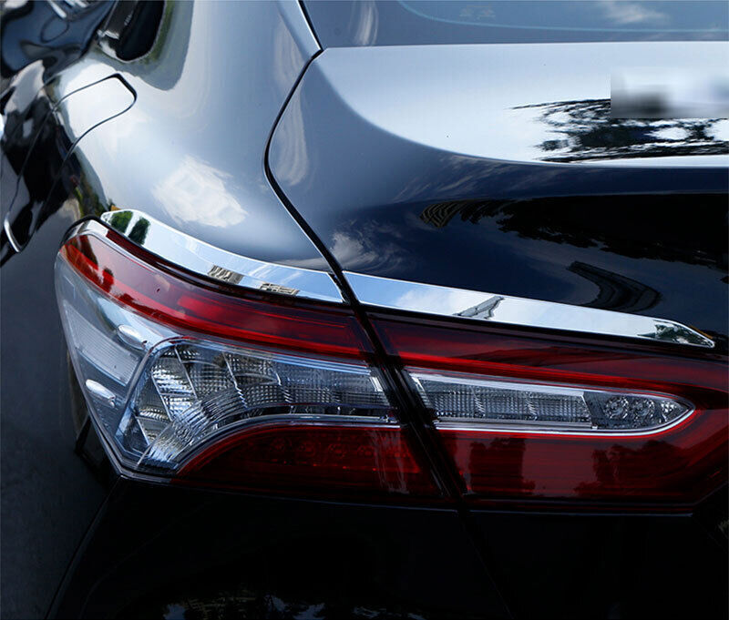 for Toyota for Camry 2018-2024 Chrome Style Tail Light Rear Lamp Eyebrow Strips Trim